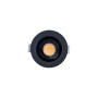 Spot LED encastrable rond 2W - Puce Osram - UGR18 - Coupe Ø 25mm - Noir - Blanc Chaud 2700K