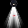 Spot LED encastrable rond 2W - Puce Osram - UGR18 - Coupe Ø 25mm - Noir - Blanc Chaud 2700K