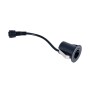 Spot LED encastrable rond 2W - Puce Osram - UGR18 - Coupe Ø 25mm - Noir - Blanc Chaud 2700K