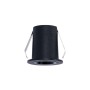Spot LED encastrable rond 2W - Puce Osram - UGR18 - Coupe Ø 25mm - Noir - Blanc Chaud 2700K