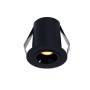 Spot LED encastrable rond 2W - Puce Osram - UGR18 - Coupe Ø 25mm - Noir - Blanc Chaud 2700K
