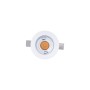 Spot LED encastrable rond 2W - Puce Osram - UGR18 - Coupe Ø 25mm - Blanc - Blanc Chaud 2700K