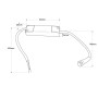 Spot LED encastrable rond 2W - Puce Osram - UGR18 - Coupe Ø 25mm - Blanc - Blanc Chaud 2700K