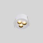 Spot LED encastrable rond 6W - UGR18 - Coupe Ø55mm - Blanc - Blanc Chaud 2700K