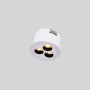 Spot LED encastrable rond 6W - UGR18 - Coupe Ø55mm - Blanc - Blanc Chaud 2700K