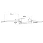 Spot LED encastrable rond 6W - UGR18 - Coupe Ø55mm - Blanc - Blanc Chaud 2700K