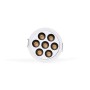 Spot LED encastrable rond 12W - UGR18 - Coupe Ø70mm - Blanc - Blanc Chaud 2700K