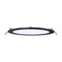 Spot LED encastrable rond extra-plat 18W - CCT réglable sur 3 températures différentes de 3000-6000ºK - Coupe Ø 208mm