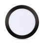 Spot LED encastrable rond extra-plat 18W - CCT réglable sur 3 températures différentes de 3000-6000ºK - Coupe Ø 208mm
