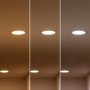 Spot LED encastrable rond extra-plat 18W - CCT réglable sur 3 températures différentes de 3000-6000ºK - Coupe Ø 208mm