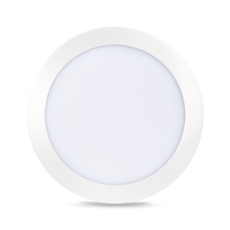 Spot LED encastrable rond extra-plat 18W - CCT réglable sur 3 températures différentes de 3000-6000ºK - Coupe Ø 208mm