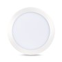 Spot LED encastrable rond extra-plat 18W - CCT réglable sur 3 températures différentes de 3000-6000ºK - Coupe Ø 208mm
