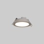 Spot encastrable rond extérieur 5W - IP65 - Blanc Chaud 3000K - Dimmable TRIAC - Collerette interchangeable - Découpe Ø68mm