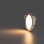 Spot encastrable rond extérieur 5W - IP65 - Blanc Chaud 3000K - Dimmable TRIAC - Collerette interchangeable - Découpe Ø68mm