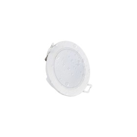 Spot encastrable rond extérieur 5W - IP65 - Blanc Chaud 3000K - Dimmable TRIAC - Collerette interchangeable - Découpe Ø68mm