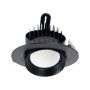 Spot LED encastré rond orientable 38W - CCT réglable sur 3 températures différentes de 3000-5700ºK - Noir - 120° Driver LIFUD