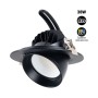 Spot LED encastré rond orientable 38W - CCT réglable sur 3 températures différentes de 3000-5700ºK - Noir - 120° Driver LIFUD