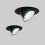 Spot LED encastré rond orientable 38W - CCT réglable sur 3 températures différentes de 3000-5700ºK - Noir - 120° Driver LIFUD