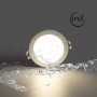 Spot LED encastrable rond extérieur 5W - IP65 - Blanc neutre 4000K - Dimmable TRIAC - Collerette interchangeable - Découpe Ø68mm