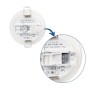 Spot LED encastrable rond extérieur 5W - IP65 - Blanc neutre 4000K - Dimmable TRIAC - Collerette interchangeable - Découpe Ø68mm