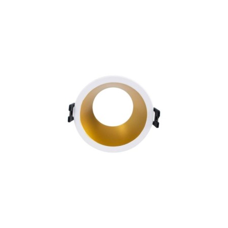 Collerette spot LED encastrable ronde - Faible UGR - Découpe Ø75mm