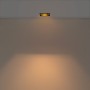 Collerette spot LED encastrable carrée asymétrique - Faible UGR - Découpe 75 x 75mm