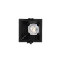 Collerette spot LED encastrable carrée asymétrique - Faible UGR - Découpe 75 x 75mm