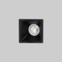Collerette spot LED encastrable carrée asymétrique - Faible UGR - Découpe 75 x 75mm