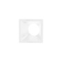 Collerette spot LED encastrable carrée asymétrique - Faible UGR - Découpe 75 x 75mm