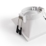 Collerette spot LED encastrable carrée asymétrique - Faible UGR - Découpe 75 x 75mm