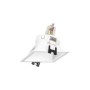 Collerette spot LED encastrable carrée asymétrique - Faible UGR - Découpe 75 x 75mm