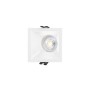 Collerette spot LED encastrable carrée asymétrique - Faible UGR - Découpe 75 x 75mm