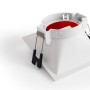 Collerette spot LED encastrable carrée asymétrique - Faible UGR - Découpe 75 x 75mm