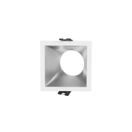 Collerette spot LED encastrable carrée asymétrique - Faible UGR - Découpe 75 x 75mm