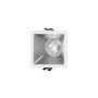 Collerette spot LED encastrable carrée asymétrique - Faible UGR - Découpe 75 x 75mm