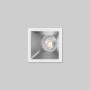 Collerette spot LED encastrable carrée asymétrique - Faible UGR - Découpe 75 x 75mm
