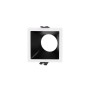 Collerette spot LED encastrable carrée asymétrique - Faible UGR - Découpe 75 x 75mm