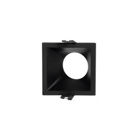 Collerette spot LED encastrable carrée asymétrique - Faible UGR - Découpe 75 x 75mm