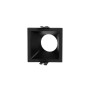 Collerette spot LED encastrable carrée asymétrique - Faible UGR - Découpe 75 x 75mm