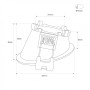 Collerette spot LED encastrable rond asymétrique - Faible UGR - Découpe Ø75mm