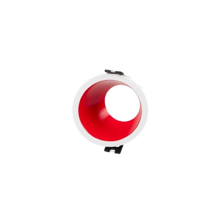 Collerette spot LED encastrable rond asymétrique - Faible UGR - Découpe Ø75mm