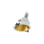 Collerette spot LED encastrable rond asymétrique - Faible UGR - Découpe Ø75mm