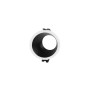 Collerette spot LED encastrable rond asymétrique - Faible UGR - Découpe Ø75mm