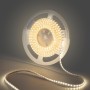 Bande LED 220V AC - Monocouleur - 8W/m - 6.5mm - IP44 - 5 mètres - 120ch/m