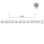 Bande LED 220V AC - Monocouleur - 8W/m - 6.5mm - IP44 - 5 mètres - 120ch/m