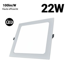 Dalle LED encastrable carré 22W découpe 190 X 190mm