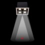 Spot LED encastrable carré 8W - 4 lumières - UGR18 - IRC90 - Puce OSRAM - Blanc