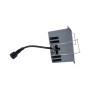 Spot LED encastrable carré 8W - 4 lumières - UGR18 - IRC90 - Puce OSRAM - Blanc