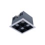 Spot LED encastrable carré 8W - 4 lumières - UGR18 - IRC90 - Puce OSRAM - Blanc