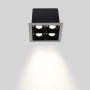 Spot LED encastrable carré 8W - 4 lumières - UGR18 - IRC90 - Puce OSRAM - Blanc